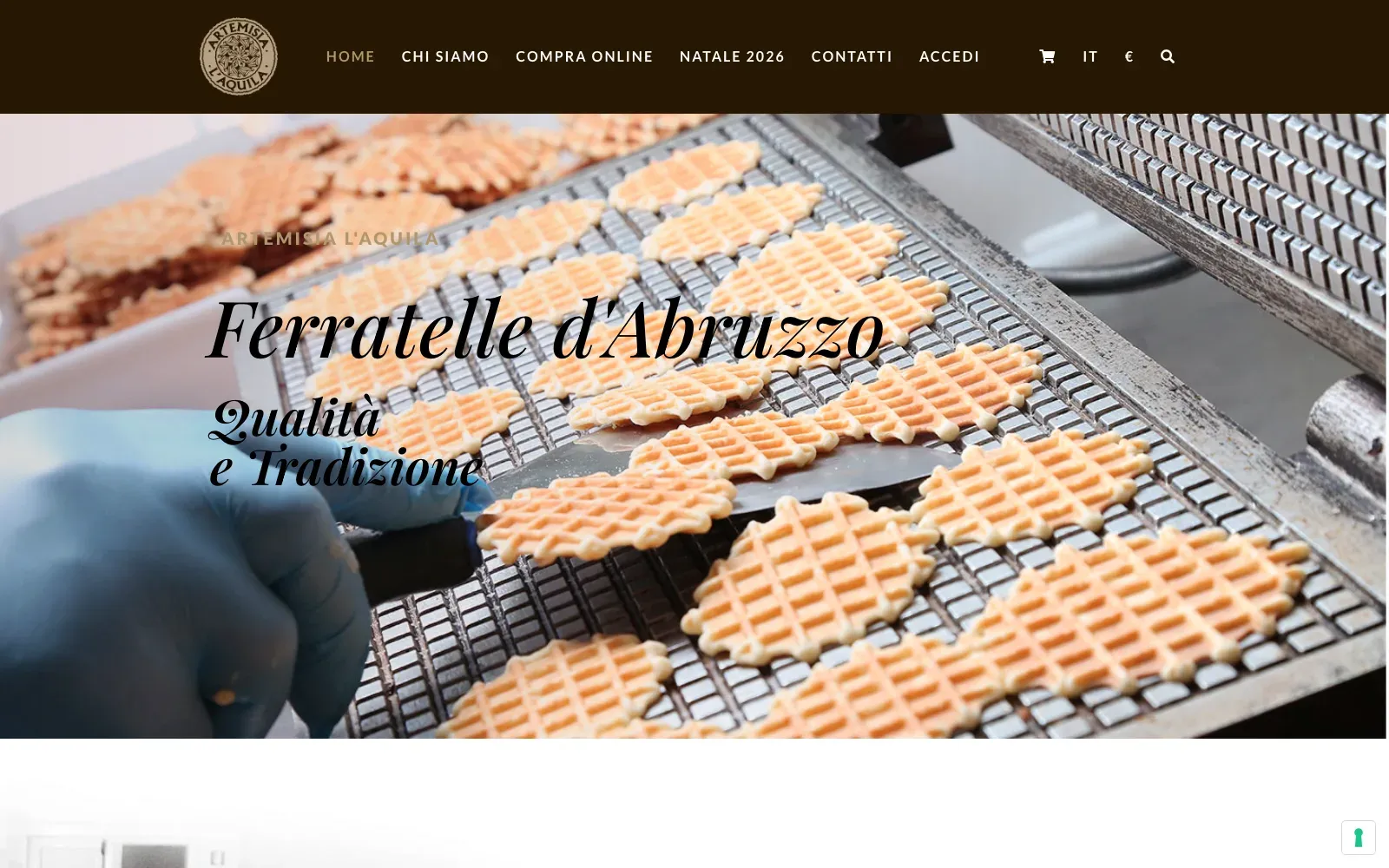 Screenshot of the Artemisia Liquori website