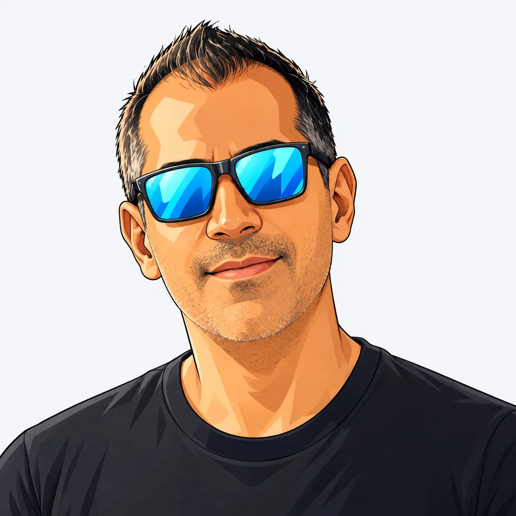Illustrated portrait of Manuel Leone